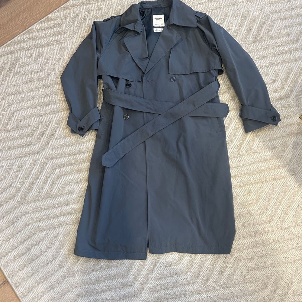 Abercrombie & Fitch Oversized Nylon Trench Coat